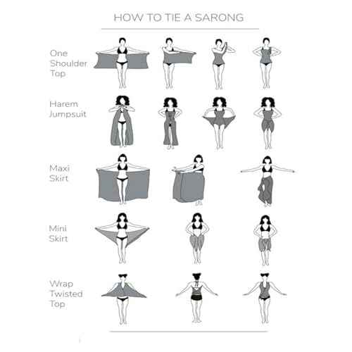 Ekouaer Women Sarong Swimsuit Coverups Chiffon Long Bikini Wraps Sheer Beach Bathing Suit Cover Up