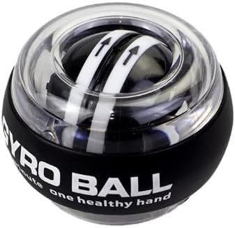 Gyro Wrist Trainer Ball - Enhance Grip Strength with Auto-Start Feature | LED Light & Portable Design