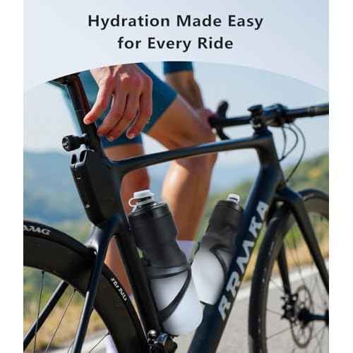 Bike Water Bottle Holder - 1.3 Oz Ultralight & Sturdy Bike Cup Holder, Bicycle Drink Cage, Cycling Bike Water Bottle Cage with Screw Tool, for 2.75-3.94" Bottles