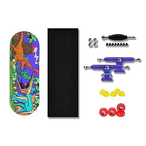 Teak Tuning Heat Transfer Graphic 34mm Fingerboard Complete - Chilla'saurus Edition
