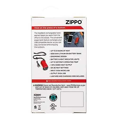 Zippo Heatbank 9s Rechargeable Hand Warmer