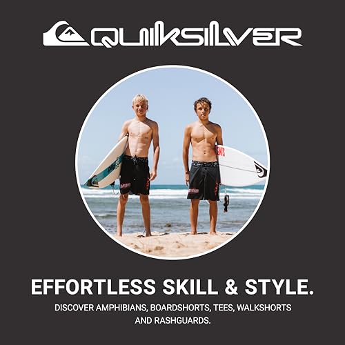 Quiksilver Boys' Boardshorts with UPF 50+ Sun Protection, Quick Dry Swim Shorts