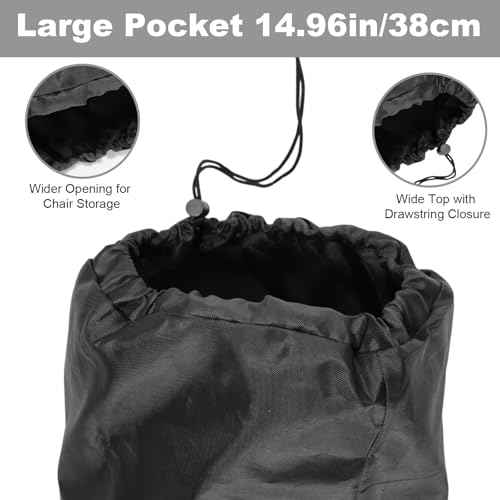 2pcs Camping Chair Replacement Bag, 43.31x14.96in Portable Folding Large Storage Bag with Double-Handle Straps and Drawstring for Hammock Yoga Mat Poles Tent Travel Accessories(No Chair Included)