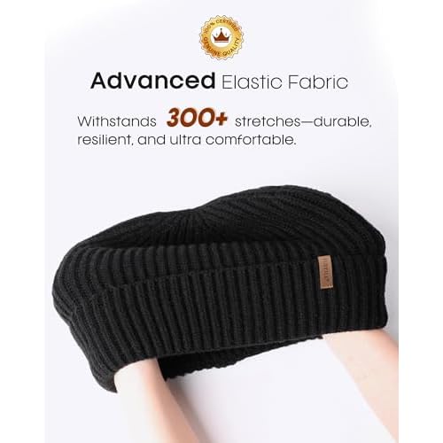 FURTALK Fisherman Beanie for Men Women Sytlish Short Cuff Knittet Watch Cap Winter Hats