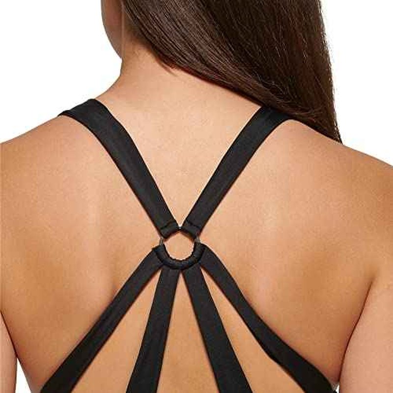 Calvin Klein Women's Standard V-neck Twist Front Tummy Control One Piece Swimsuit