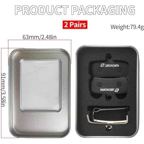 AKANTOR Two Pairs 4-Piston Brake Pads Four-Piston Oil Semi Metal Bicycle Brake Pads for Zoom HB876 Shimano D02S XT M9020 M8020 Saint M640 M800 M810 M820 M520 M420 876 Disc Brake