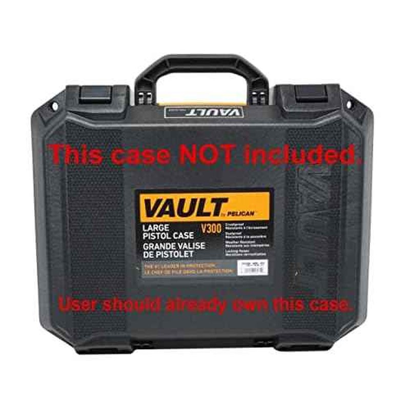 Case Club Foam Only: Fits Pelican Vault 300-5 Pistol Foam Set with Silica Gel Canister to Help Prevent Rust
