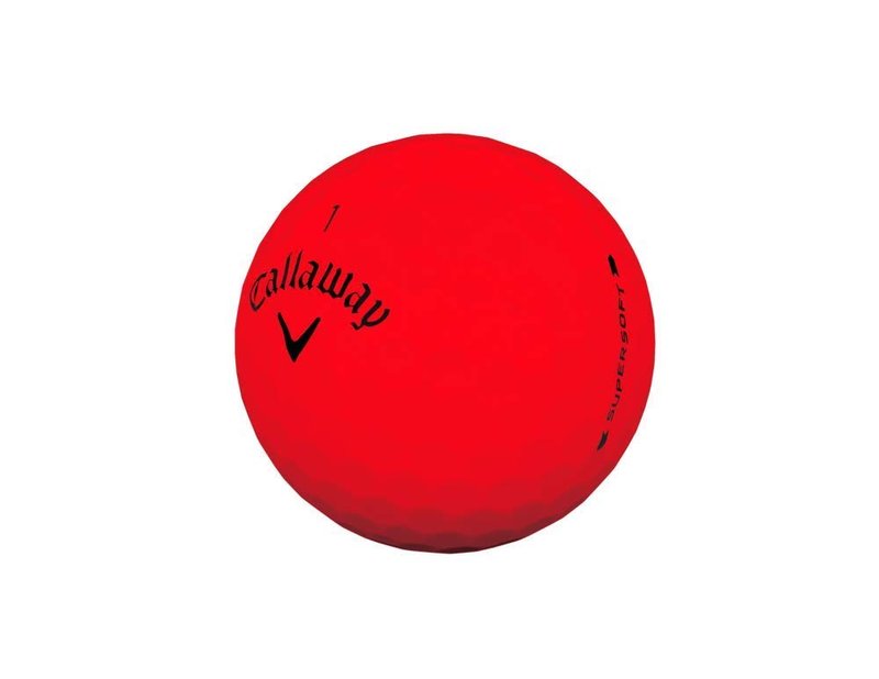 Callaway Golf Supersoft Golf Balls, (One Dozen), Red, Matte Finish, One Size (642825612)