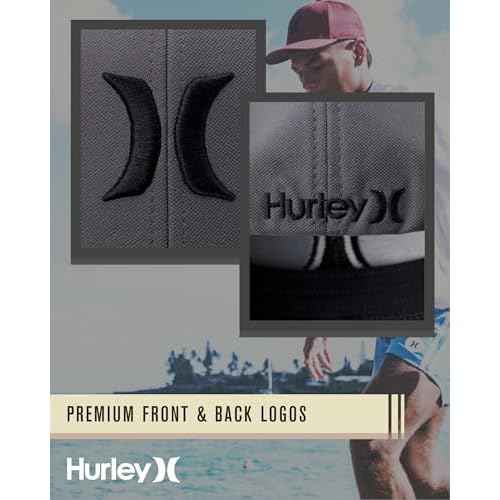 Hurley Men's Caps - One & Only Flexfit Baseball Cap - Fitted Hats for Men (S-XL)