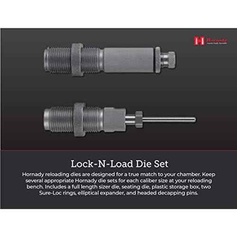 Hornady 546340 DIESET 2 30-06 SPRG Springfield Custom Grade Reloading DIE Set (Series I Two-Die Set) (.308)