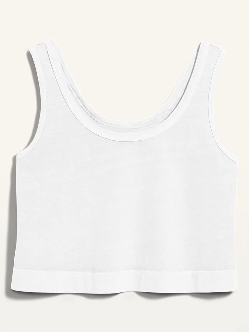 Womens Cotton Crop Top - Casual Sleeveless Athletic Shirt for Yoga & Workouts | Comfortable & Loose Fit