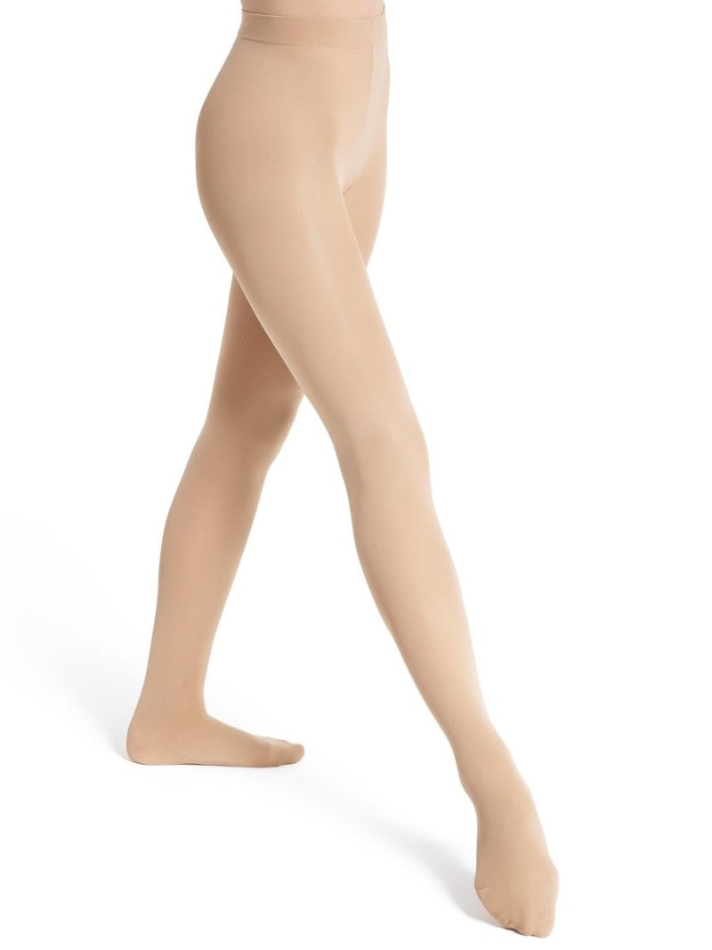 Capezio Womens Ultra Soft Self Knit Waistband Transition Tights, Caramel, Large-X-Large US