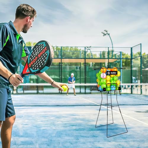 ShelfElites Large Portable Tennis Ball Hopper with Handle - Ball Collector & Storage for Court, Practice & Training