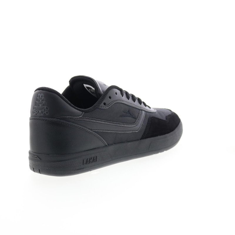 Lakai Terrace Mens Skate Shoes, Black/Black Suede, 7