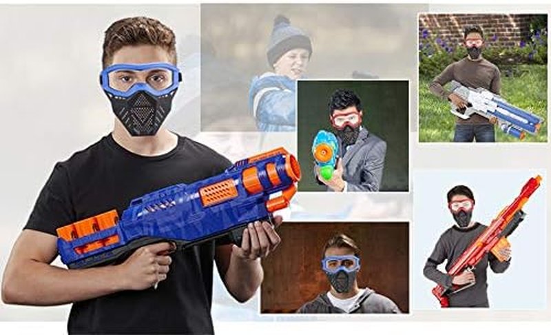 Tactical Nerf Rival Mask - Compatible with Apollo, Zeus, Khaos | Durable Design for Enhanced Play