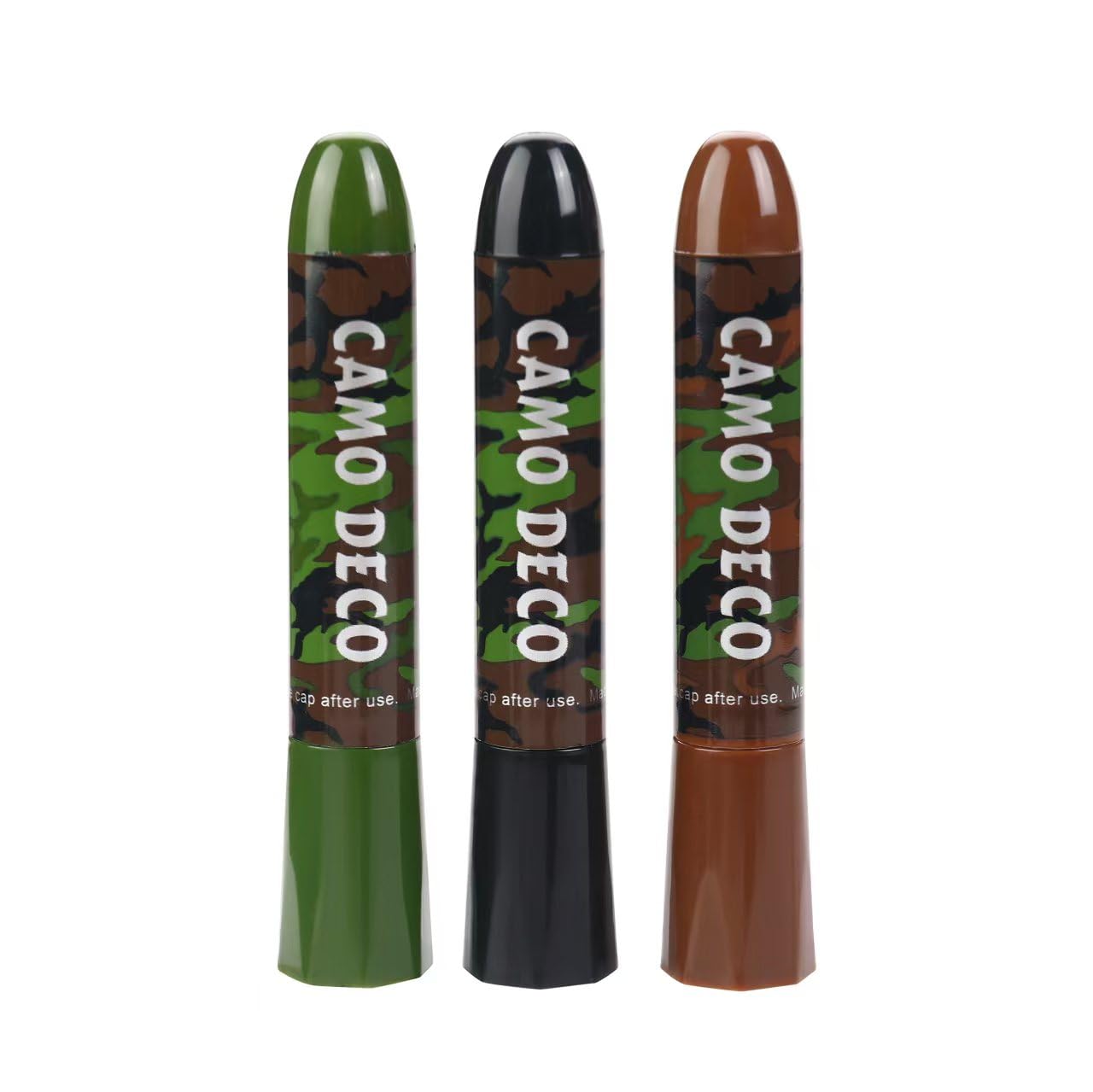 MeiduGaga Camo Face Paint Green Black Brown Hunting Face Paint for Outdoor Sports SFX Party