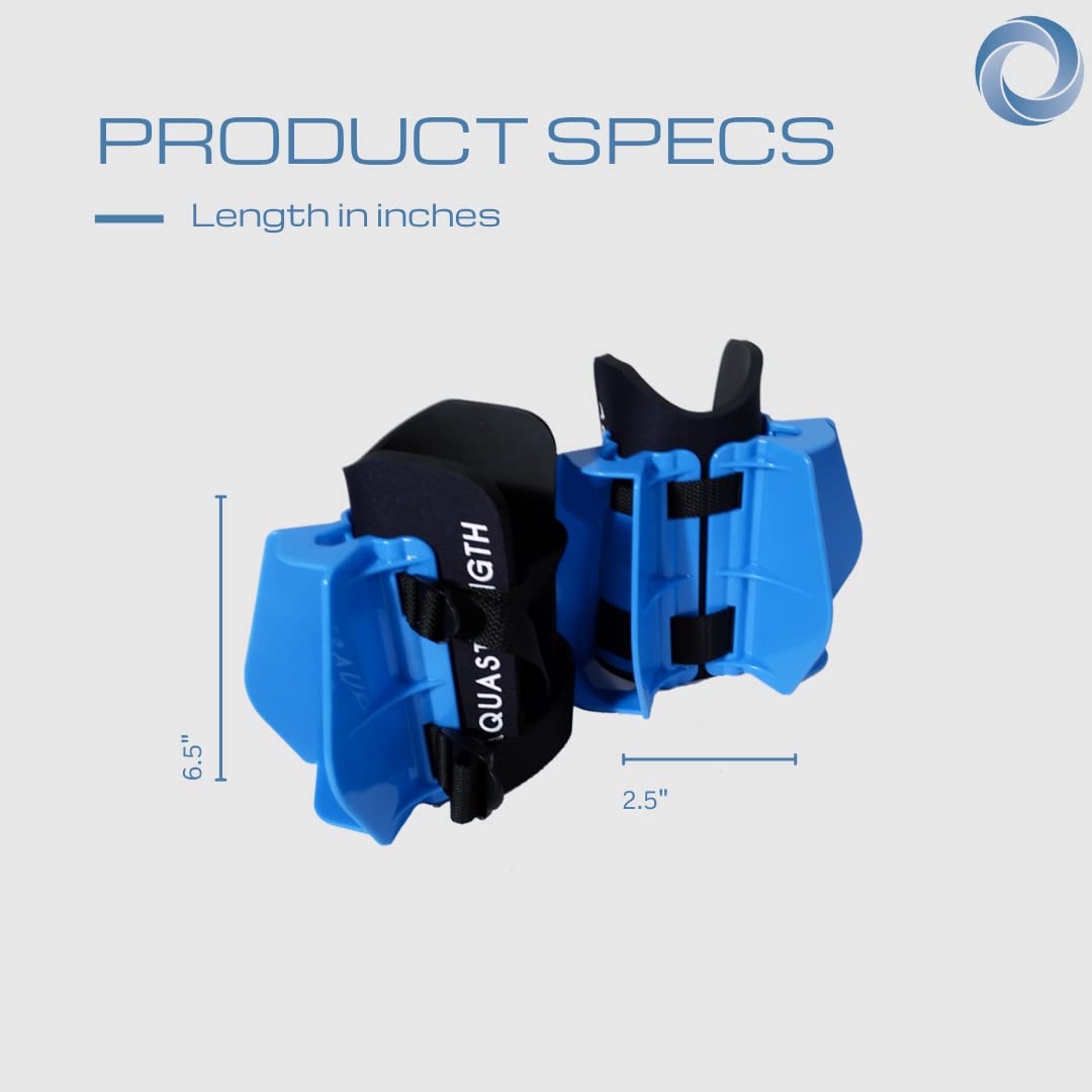 Aquastrength Ultimate Bundle (Blue) - Functional Pool Exercise Equipment | Water Weights | Link to Access Demonstration Video w/ 30 Sample Exercises & 2 Workout Programs