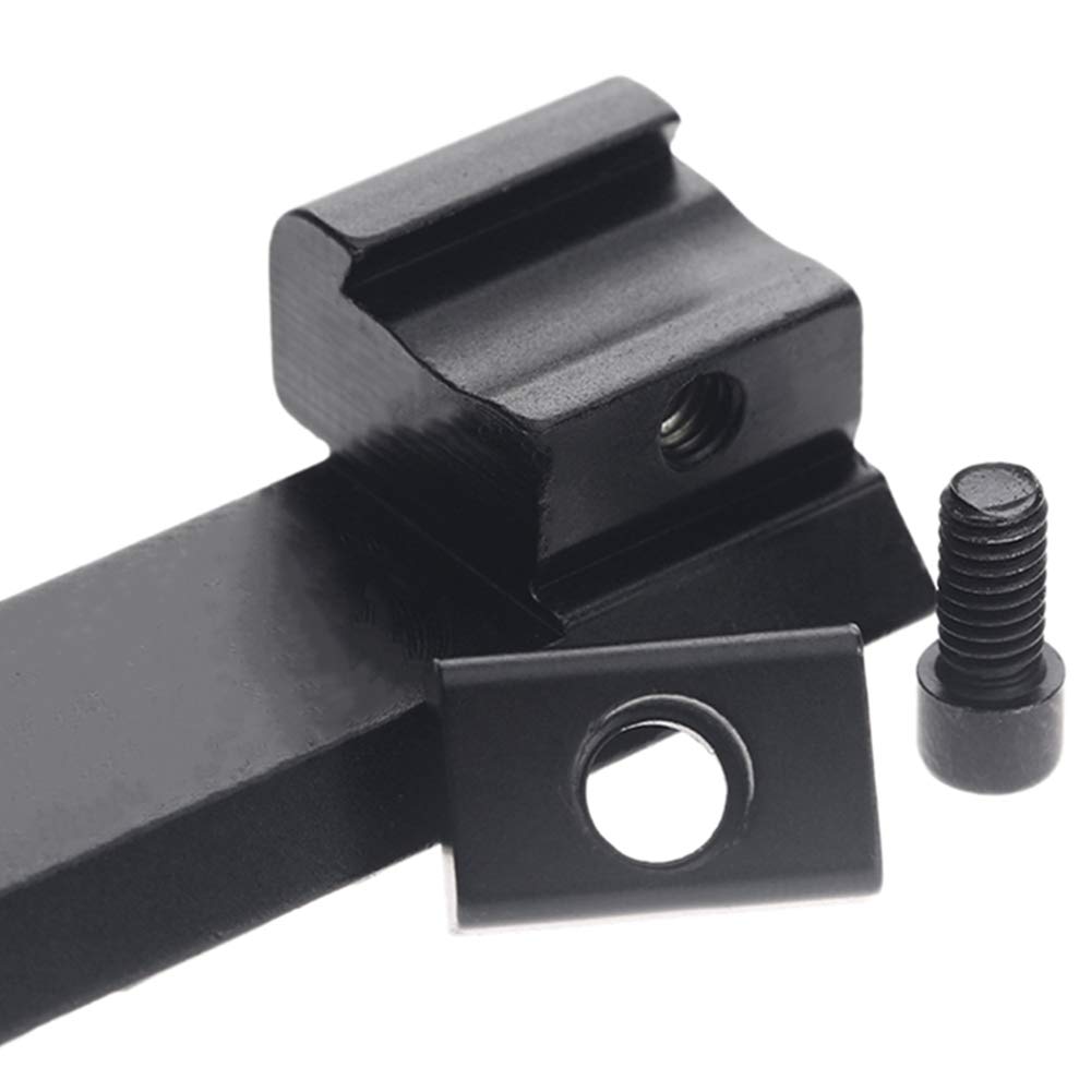Jnrtifow 11mm Dovetail to 20mm Picatinny Weaver Rail Riser Mount Adapter for Rifle Scope, Black