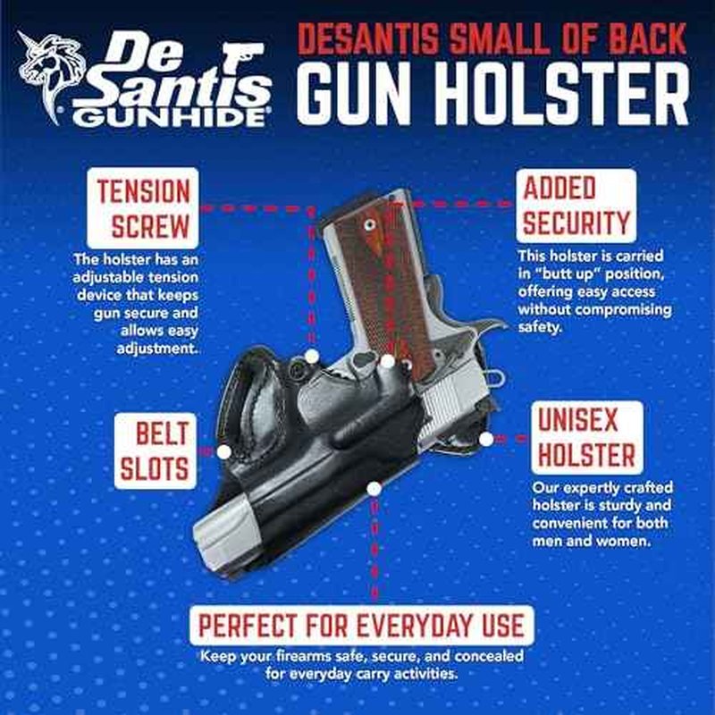 Desantis S.O.B. Holster fits Colt Government Model 45-Caliber, 1911, Right Hand, Black