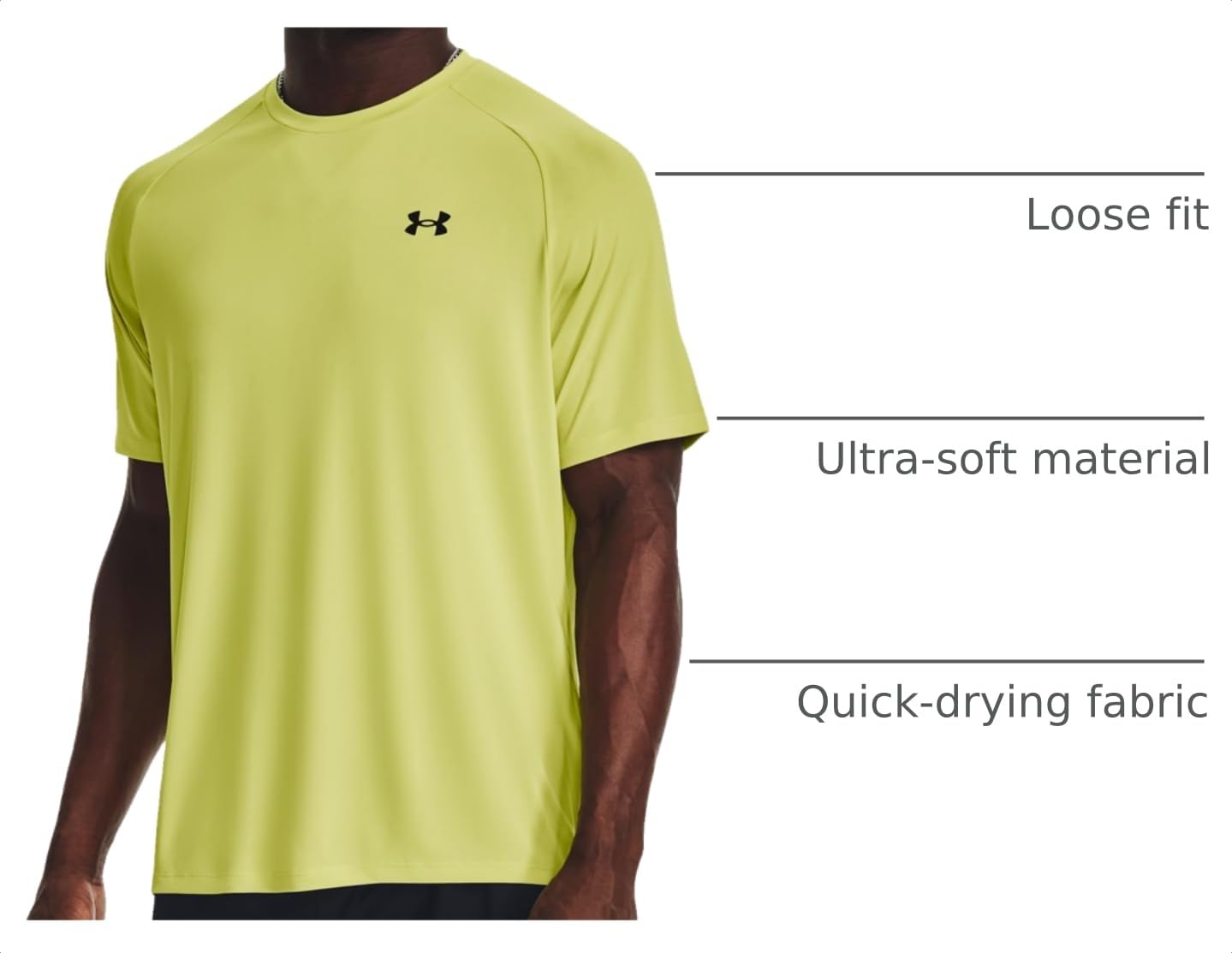 Under Armour Men's Tech 2.0 Short-Sleeve T-ShirtDISC, (743) Lime Yellow / / Black, XX-Large