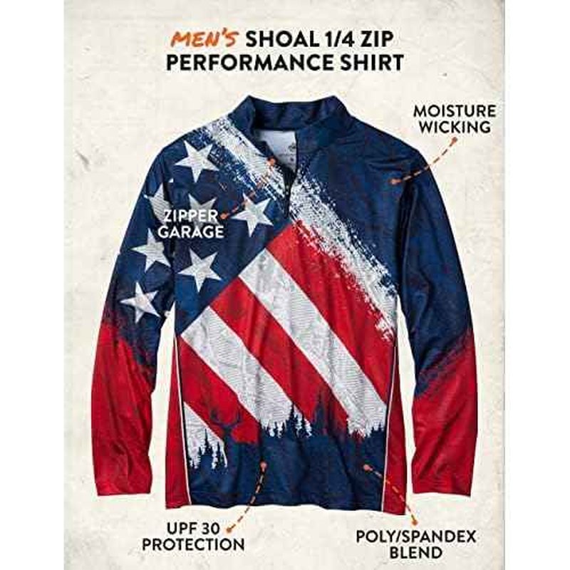 Legendary Whitetails Men's Shoal Performance 1/4 Zip Shirt