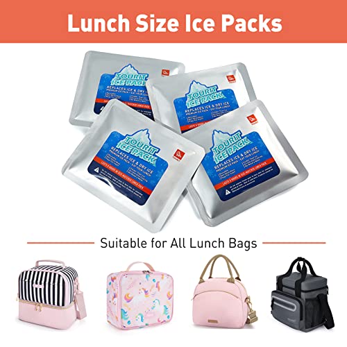 TOURIT Reusable Ice Pack for Coolers Long Lasting Cooler Ice Packs for Cooler Bag Lunch Bags/Boxes, Cooler Backpacks, Freezer Packs for Coolers