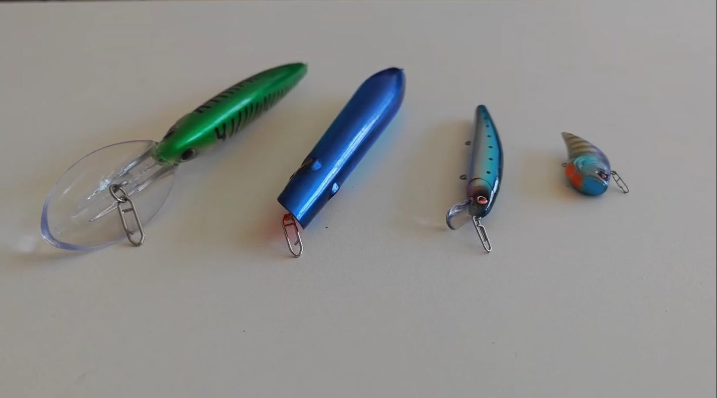 LITTMA Stainless Steel Power Clips Fast Lure Changing Fishing Snap High Strength Saltwater Fishing Tackle Swivels Snaps 25lb 50lb 75lb 125lb