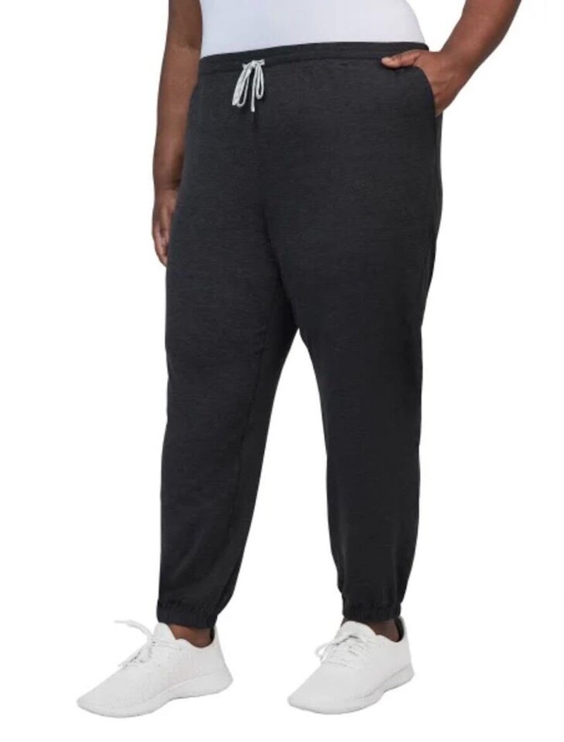 KIRKLAND Signature Women's Moisture Wicking Lightweight Jogger Pant with Pockets (US, Alpha, Large, Regular, Regular, Noir (Black))