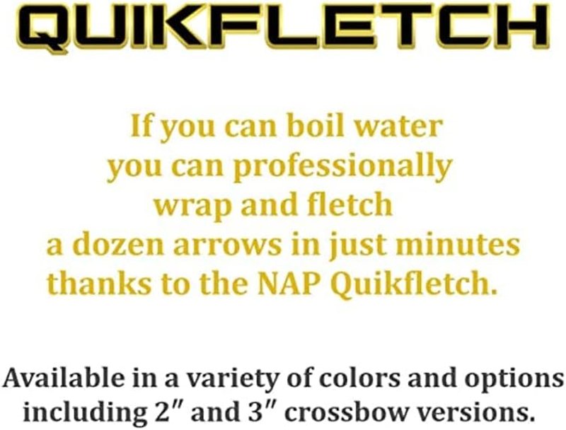 NAP Quikfletch Hellfire 2” Vanes - Premium Arrow Fletching System for Precision Shooting