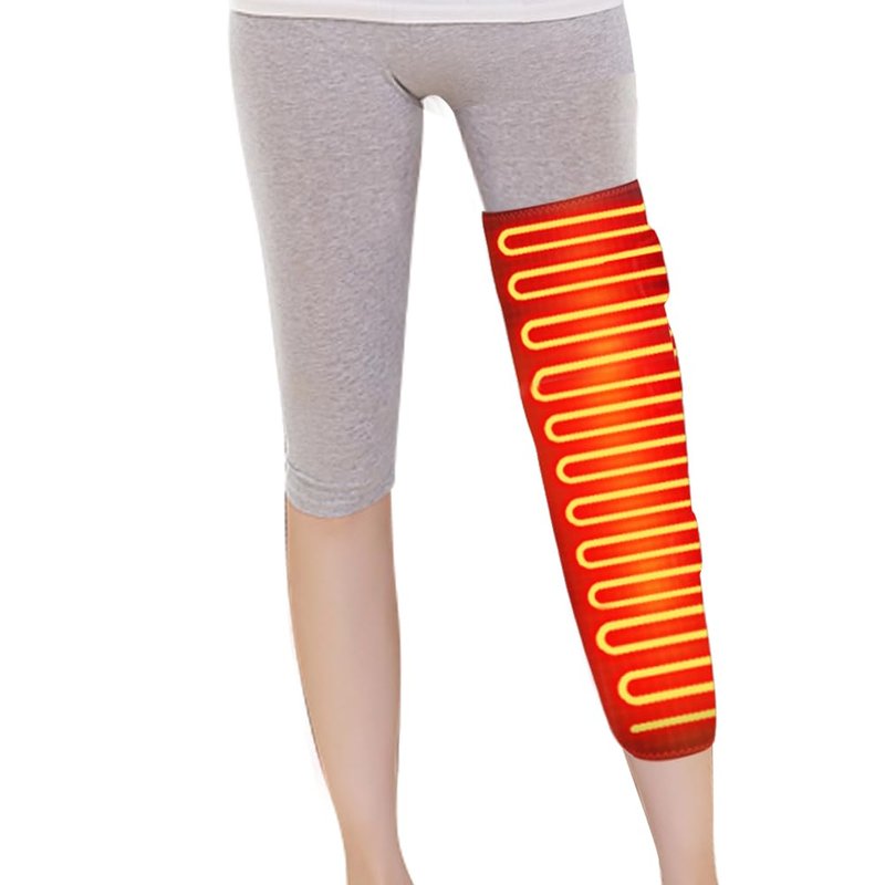 Heated Leg Warmer, Electric Heating Pad for Thigh & Knee & Calf Therapy Heated Knee Brace Calf Warmer for Better Circulation, Pain Relief, Adjustable Size