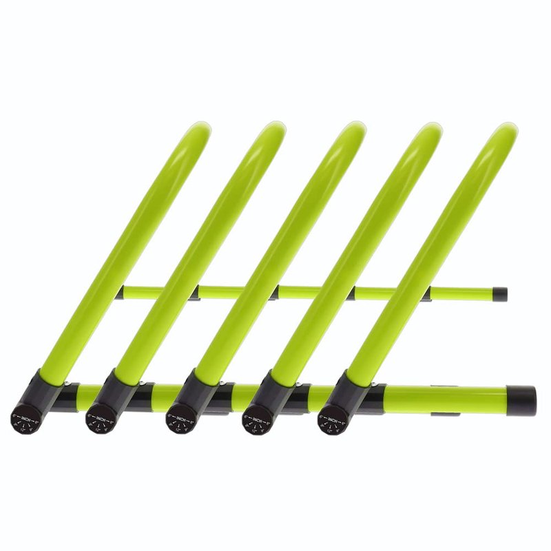 Body Sport Adjustable Athletic Speed Training Hurdles, Jumping & Speed Training Fitness Equipment, Hurdles for Track & Field, Basketball, Soccer & More, Set of 5