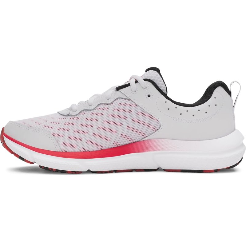 Under Armour Men's Charged Assert 10, (111) White/Racer Red/Black, 12.5, US