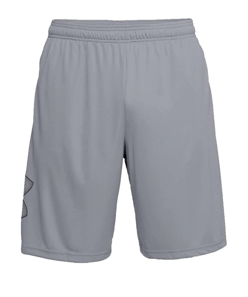 Under Armour Men's Tech Graphic 10" Shorts, Steel (035)/Black, 5X-Large Tall