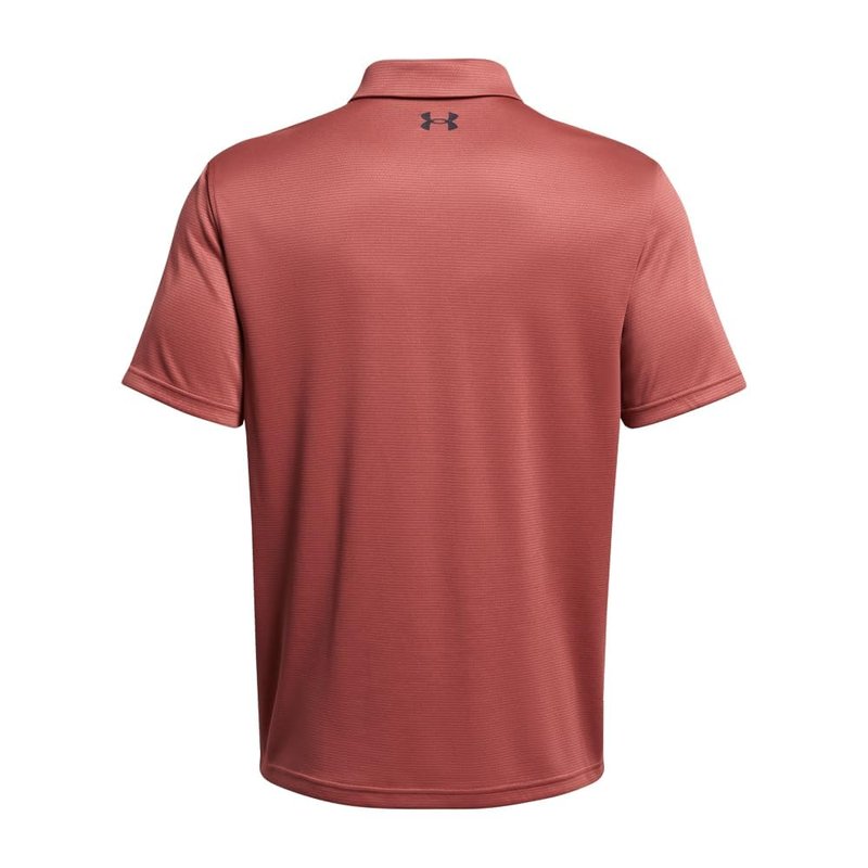 Under Armour Men's Tech Golf Polo, (611) Sedona Red / / Pitch Gray, X-Small