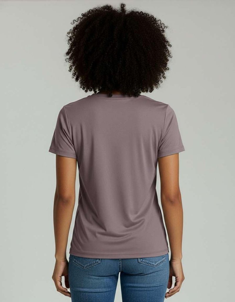 Real Essentials 4 Pack: Women's Classic-Fit Cotton Short-Sleeve V-Neck T-Shirt (Available in Plus Size)