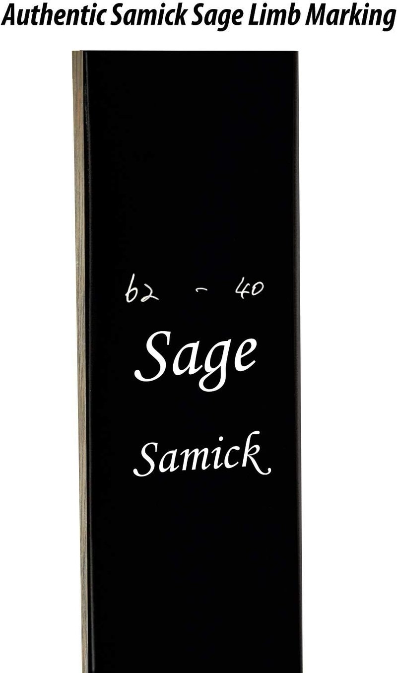Samick Sage Recurve Bow Limbs - Durable Maple Fiberglass Takedown Replacements | 25-60 lbs for Archery Practice