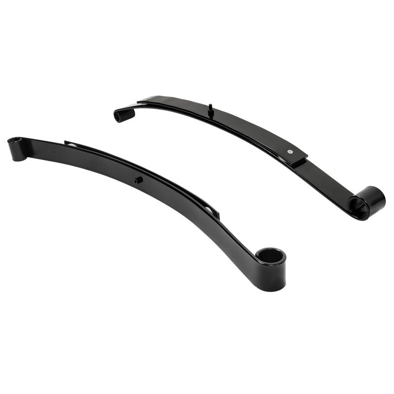 WUTIST Heavy Duty Rear 2-Leaf Spring Compatible with 2008-UP EZGO RXV Gas and Electric Golf Carts Black Steel Powder Coated Set of 2,OEM# 603498 604494