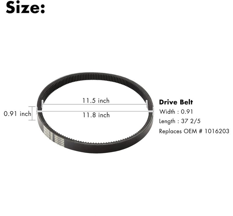 10L0L Golf Cart Clutch Drive Belt for Club Car DS 1993-Up and Precedent 2004-2014 Gas Models, OEM# 1016203