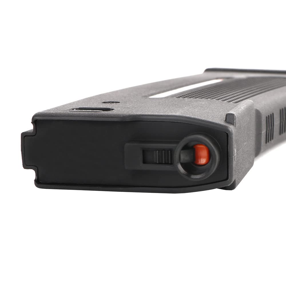 Clover Airsoft-PTS EPM1 M4 Mid Cap Magazine - 250 BB Capacity Mag - Fuel Gauge Indicator - No Rattle Magazine Design (Black, 1 Magazine)
