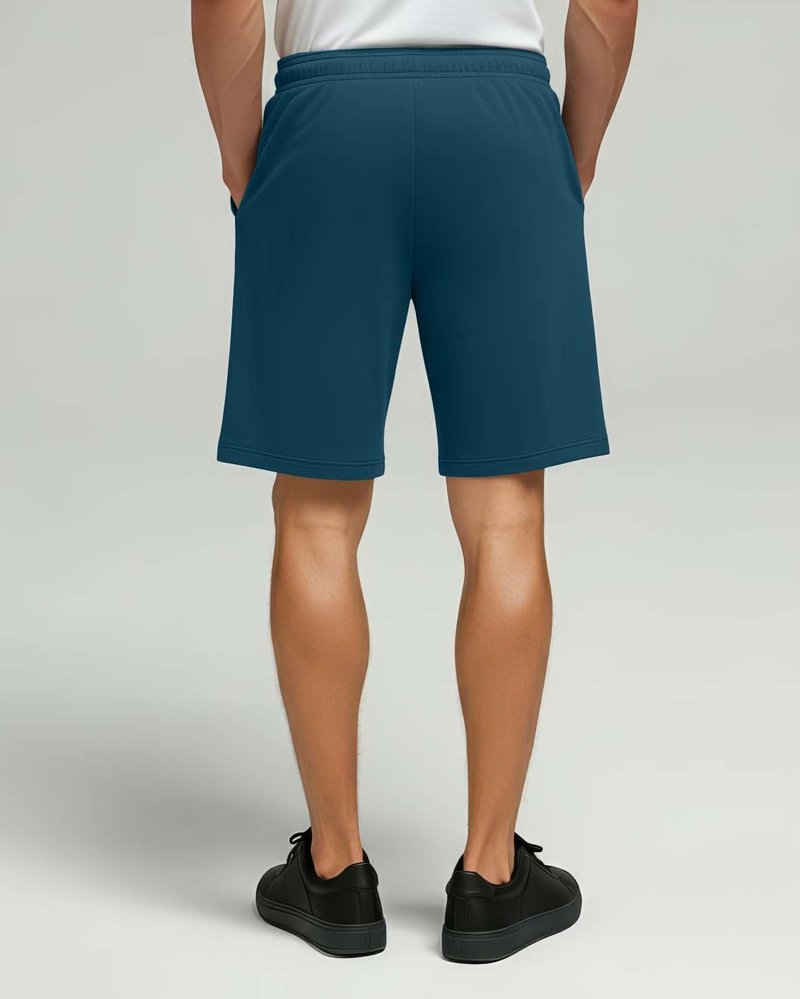 Real Essentials 3 Pack: Men's Cotton 7" French Terry Lounge Sweat Shorts – Sleep Casual Shorts Pockets (Big & Tall Available)- Set 3, L