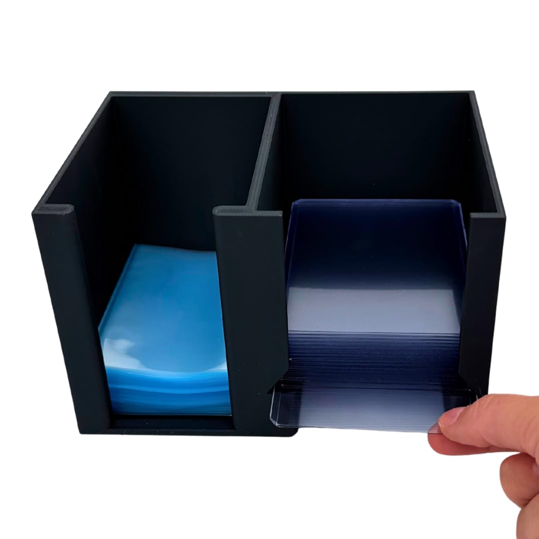 EnderToys CardCare Lite (Black) - Toploader Dispenser - Penny Sleeve Holder