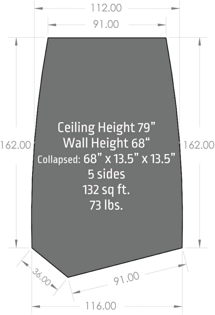 Vortex PRO Monster Cabin - Premium Otter Ice Fishing Shelter | Durable & Spacious