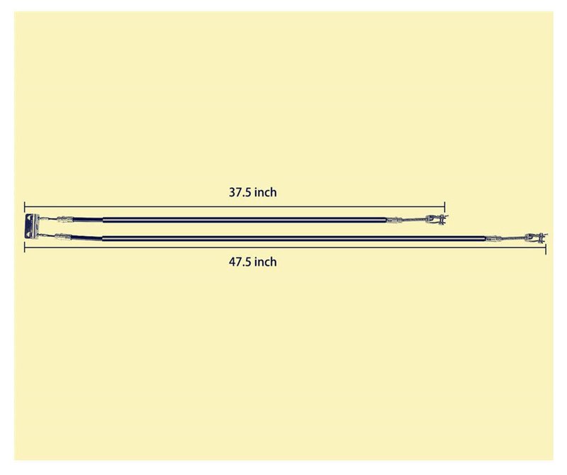YIDA BeAcc Golf Cart Brake Cable Set Compatible with EZGO (94+UP) TXT Or Marathon Medalist Golf Cart Replaces#70969-G03