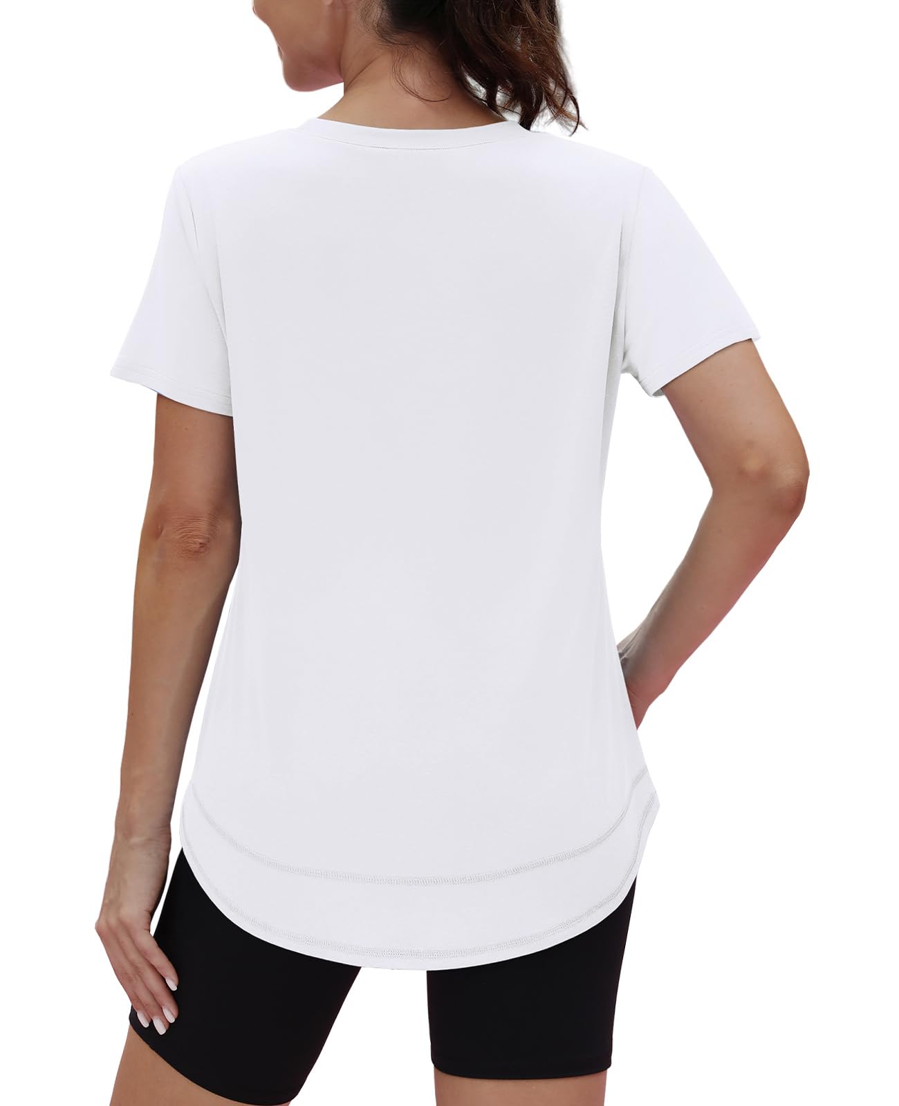 Oversized Tshirts for Women Dry Fit Plus Size Spring Clothes Summer Athletic Tops Workout Shirts Crewneck Blue 3XL