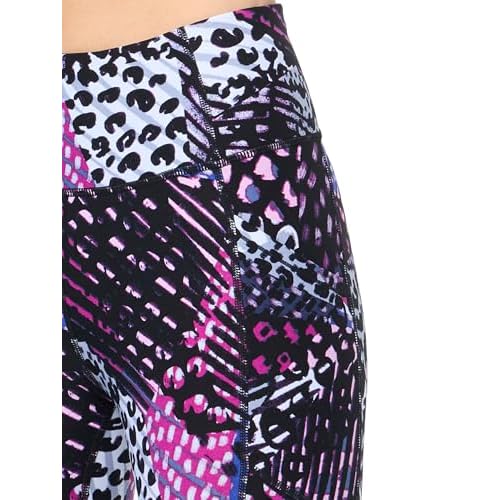 Calvin Klein Womens Printed High Waisted Leggings with Pockets