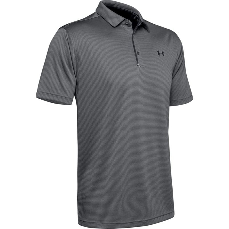 Under Armour Men's Tech Golf Polo , Graphite (040)/Black, Medium