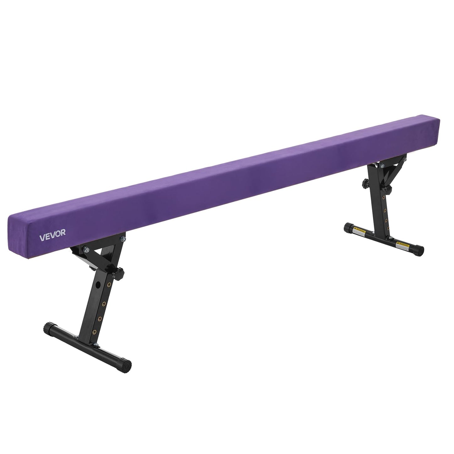 VEVOR Adjustable Balane Beam for Kids, 8FT Gymnastics Beam, High and Low Floor Beams of 5 Adjustable Heights for All Gymnastic Levels, Professional Gymnastic Equipment for Home and Gym Center, Purple