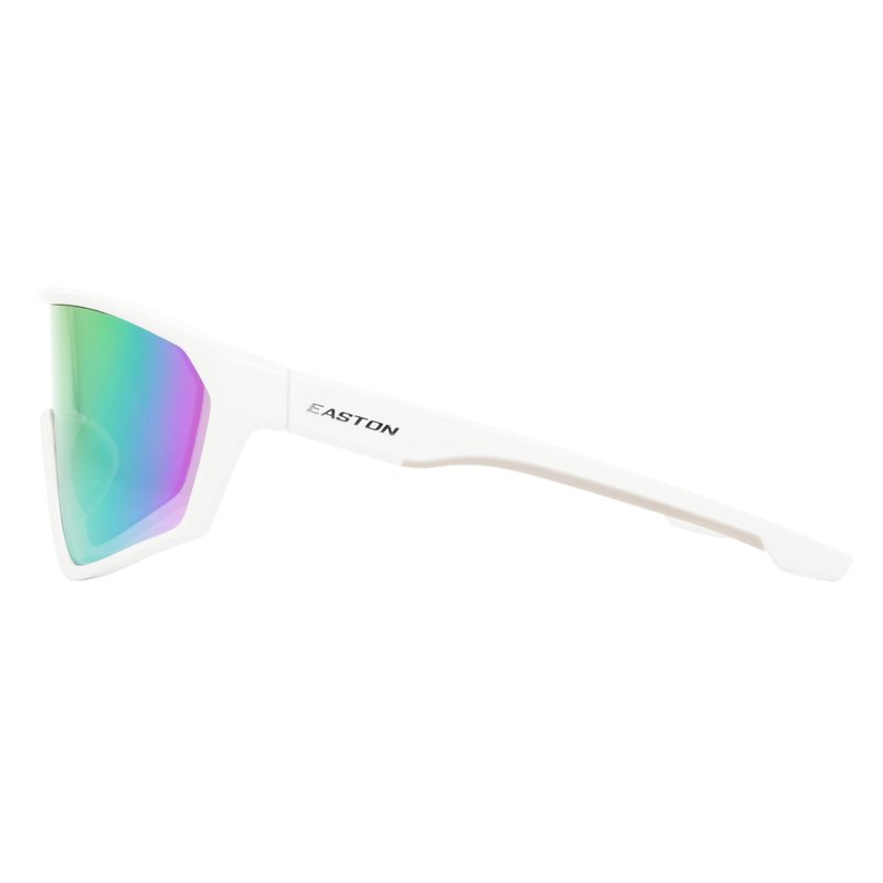 Easton Youth Ace Jr. Shield Sunglasses, White, 129mm