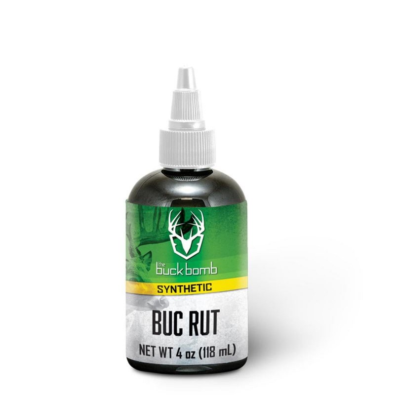 Hunters Specialties Buck Bomb Synthetic BUC Rut Liquid w/Wicks | Deer Buck Lure Hunting Primetime Pre-Rut Scent Attractant for Hunting, 4 Oz (118 ml.)