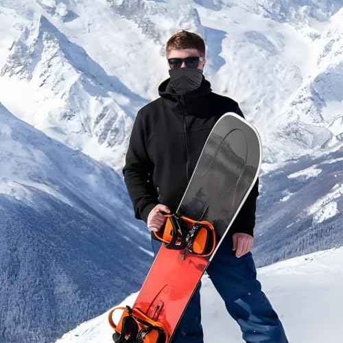 3 Pieces Balaclava Face Mask Outdoor Cycling Headgear Motorcycle Face Masks for Men and Women (Black)